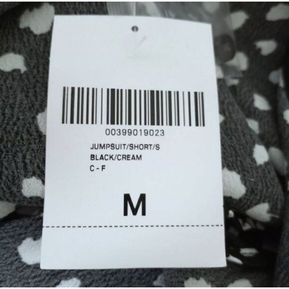 FOREVER 21 BLACK & WHITE ROMPER SZ.M NWT. - Picture 7 of 9